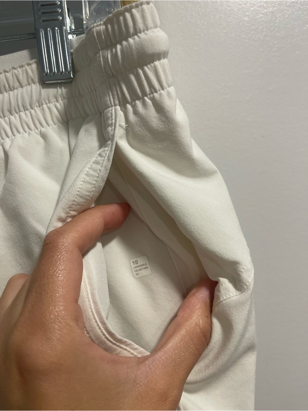 Lululemon Court Rival Wide Leg Track Pant Regular White size 10 - Picture 11 of 16